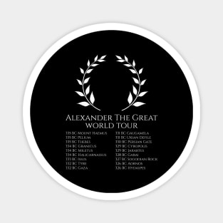 History Of Ancient Greece Alexander The Great World Tour Magnet